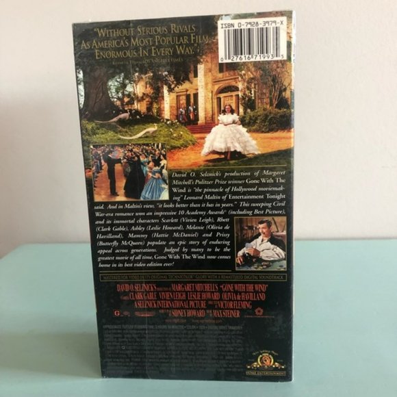 VHS ORIGINAL SEALED MGM Home Entertainment VHS: GONE WITH THE WIND - Picture 4 of 6